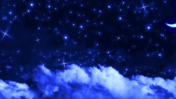 Cicha noc niebo - Materiał filmowy, wideo