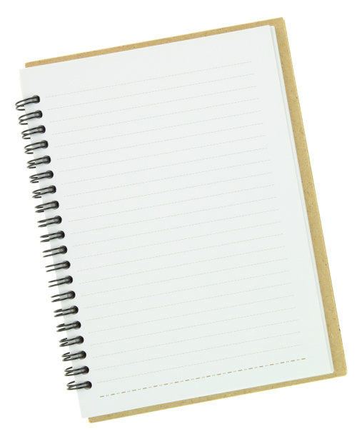 blanco notitieboekje geïsoleerd op wit - Foto, afbeelding