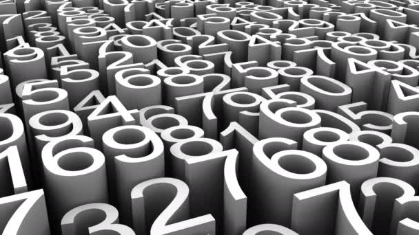 Background of Numbers. Abstract background, loop, created in 4K, 3d animation - Footage, Video