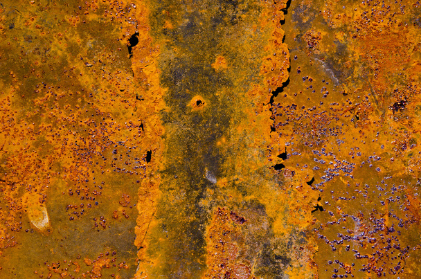 viejo oxidado y fondo de estaño agrietado
 - Foto, Imagen