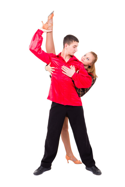 Sensual salsa dancing couple - Photo, Image