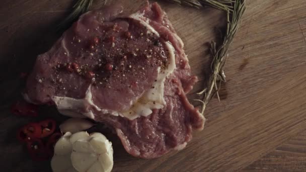Ham taze biftek parçası - Video, Çekim