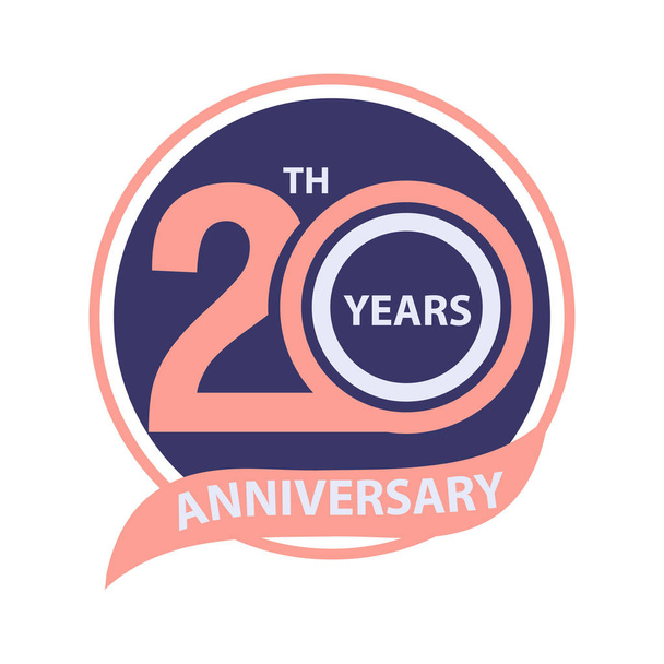 20 e anniversaire signe et logo célébration
  - Photo, image