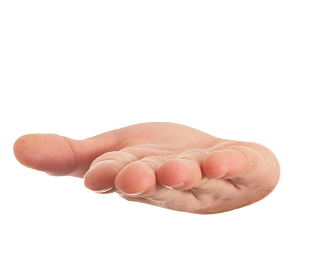Close-up de apresentação de mão humana
 - Foto, Imagem