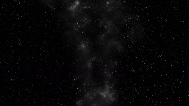 csillagok köd idő telik el hurok háttér 3d render - Felvétel, videó