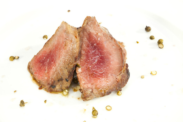 Grilled Sirloin with green pepper - Photo, Image