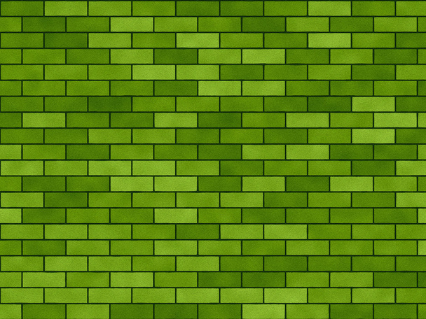 Fond vert "Un mur de briques
" - Photo, image