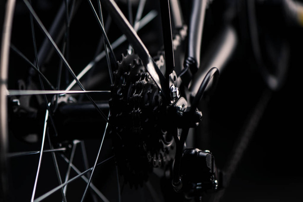 Close-up van een fiets keten  - Foto, afbeelding