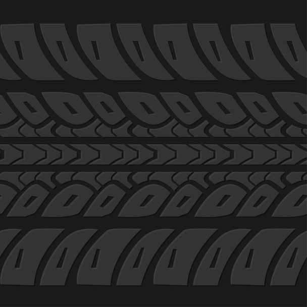 シームレスなタイヤ パターン-04 - ベクター画像