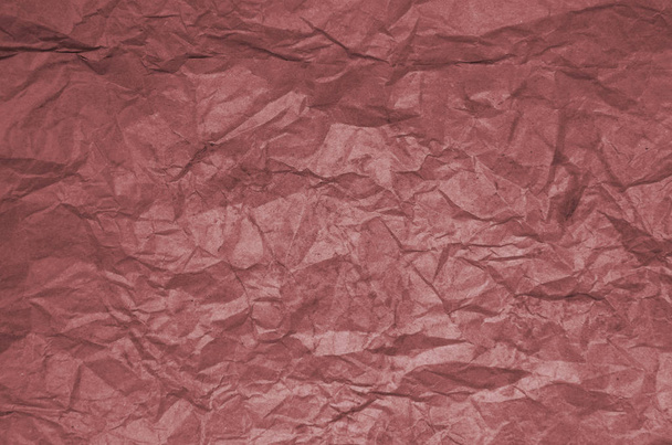 Kirli doku eski kırmızı kağıt buruşuk. Kağıt dokular buruşuk arka tasarımı için - Fotoğraf, Görsel