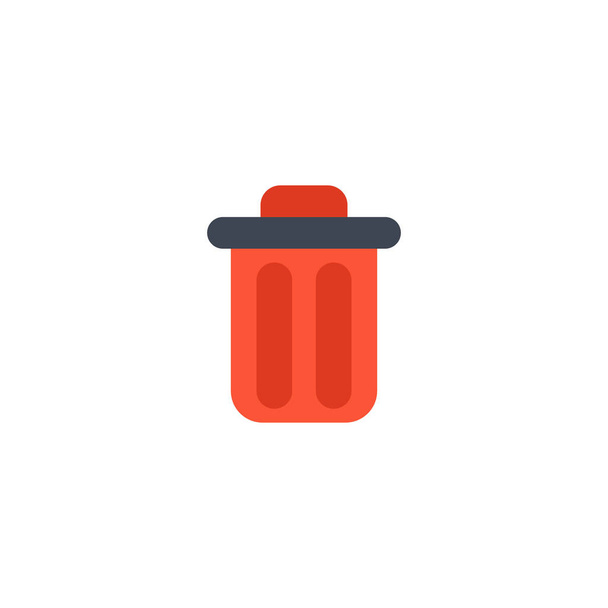 Delete icon flat element.  illustration of delete icon flat isolated on clean background for your web mobile app logo design. - Photo, Image