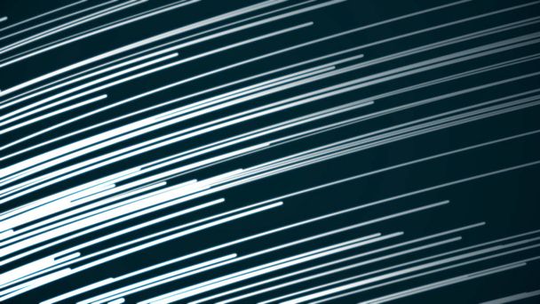 Animación minimalista de fondo de rayas de luz que fluyen con líneas abstractas multicolores. Composición abstracta con rayas animadas voladoras y partículas pequeñas caóticas, gráficos por computadora. Líneas
 - Foto, Imagen
