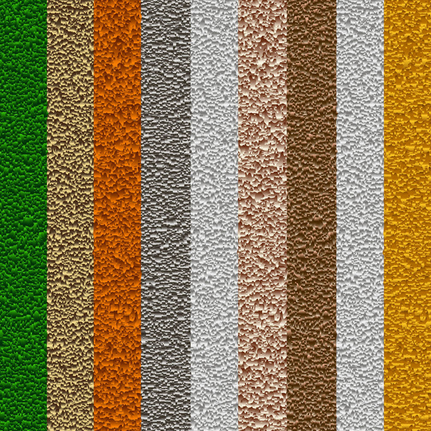 Grunge rayé motif vectoriel coloré répétition d'arrière-plan, Vector texturé multicolore répétition grungy toile de fond. Conception ornementale 3D avec des rayures de surface, des formes, des lignes, une texture répétitive sans fin
. - Vecteur, image