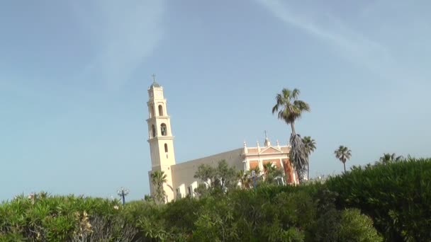 St. Peterskirche in der Altstadt von Jaffa - Filmmaterial, Video
