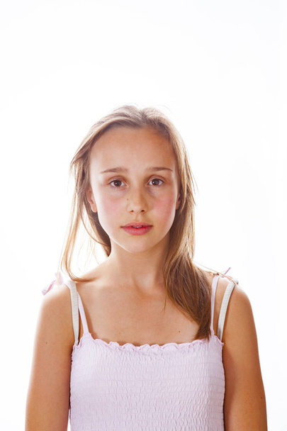 soft portrait of cute young teenage girl - Fotó, kép