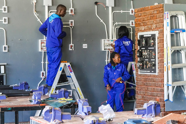 Johannesburg, South Africa - May 8 2012: Vocational Skills Training Centre in Africa - 写真・画像