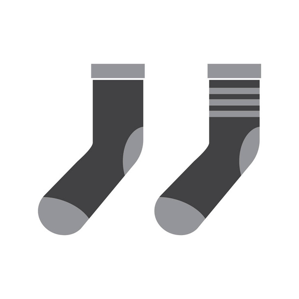 Ponožky vektorové ikony. Vánoční bavlna ponožky pozadí - Vektor, obrázek