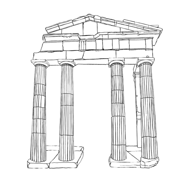 アテナ Archegetis.Roman アゴラ、アテネ、ギリシャのゲート. - 写真・画像
