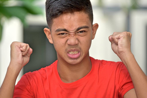 Teenager Boy And Anger - Fotografie, Obrázek