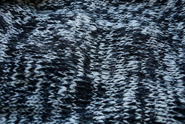 texture blanche noire de tissu de laine
  - Photo, image