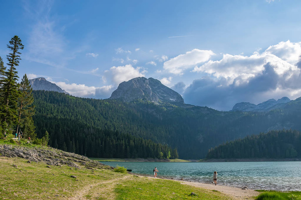 magnificent Black Lake in National Park Durmitor in north of Montenegro - Foto, Imagen