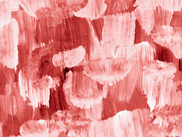 Творчий абстрактний живопис в кольорі Живого коралу. Основна концепція тенденції. Текстура пензля. Сучасне мистецтво. Сучасне мистецтво
. - Фото, зображення