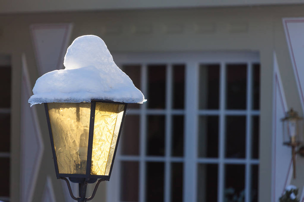 Suisse froid hiver lampadaires neige
 - Photo, image