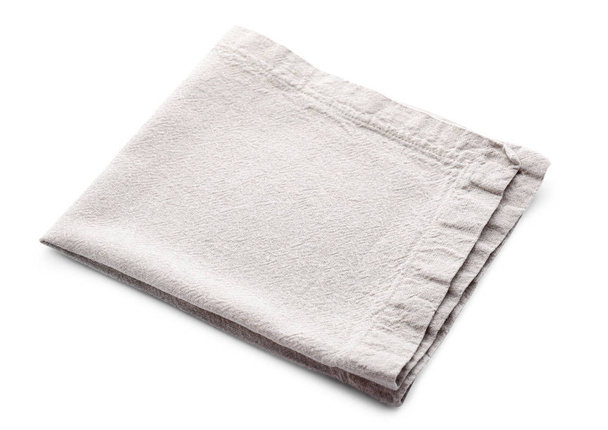 Чистий кухонний рушник на білому тлі
 - Фото, зображення