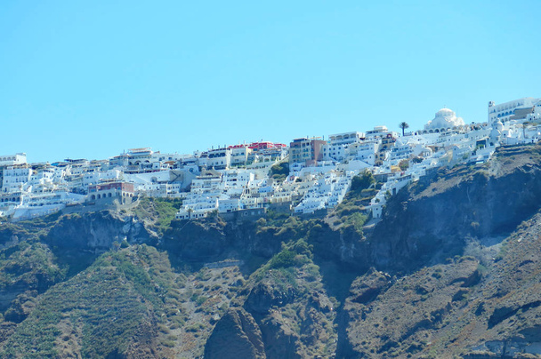 Kilátás nyílik Santorini, 14:20-tól; 17 de Julio de 2'016; Görögország, Európa - Fotó, kép