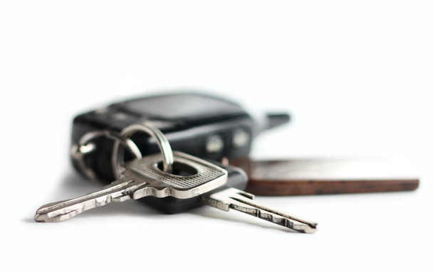 Car's keys on white background - Photo, Image