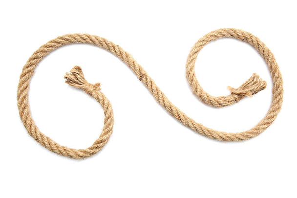 Rope on white background - Fotó, kép