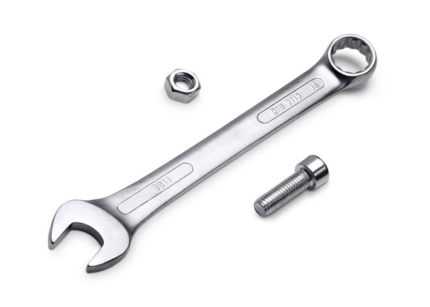 Wrench isolated on white background - Foto, Imagen