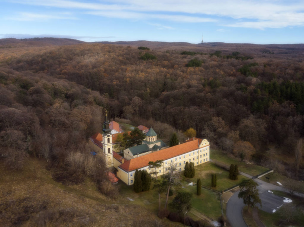 Novo Hopovo, Serb Orthodox monastery on the Fruska Gora mountain in northern Serbia, in the province of Vojvodina. - Photo, Image