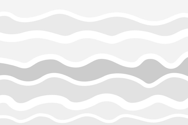 welliger Hintergrund. handgezeichnete bunte Wellen. Textur mit vielen Linien. Wellenmuster. Schwarz-Weiß-Illustration für Banner, Flyer oder Poster - Vektor, Bild