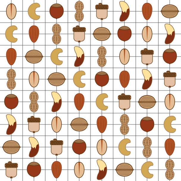 gemengde noten - Vector, afbeelding
