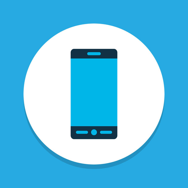 Smartphone icon colored symbol. Premium quality isolated mobile phone element in trendy style. - Vector, Image
