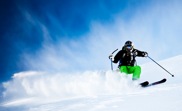 Freeride skier - Fotoğraf, Görsel
