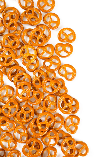 tasty crunchy pretzels isolated on white background - Fotó, kép