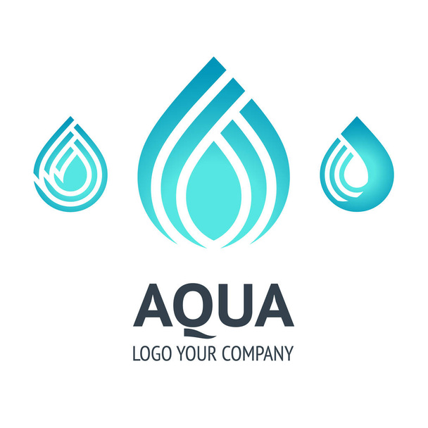 Symbole de goutte d'eau, icône de modèle de logo pour votre conception
. - Vecteur, image