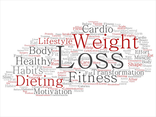 Concepto o pérdida de peso conceptual transformación saludable dieta
 - Foto, Imagen