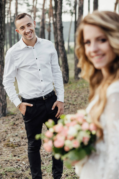 Portrait of a happy young couple in love. - Fotoğraf, Görsel