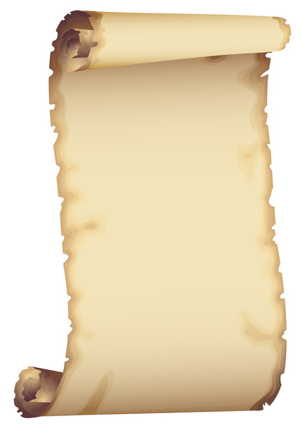 Бумажный свиток
 - Вектор,изображение