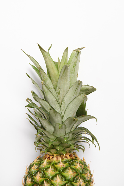 close up of tasty organic pineapple on white background  - Foto, afbeelding