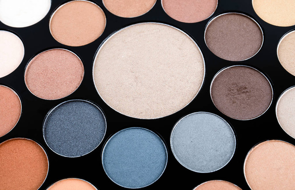 Palette of cosmetic eye shadow for make-up - Photo, Image