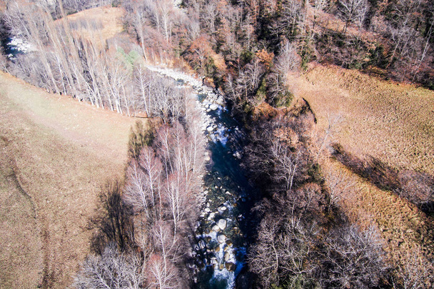 Река Синка в долине Чистау. Вид с воздуха
 - Фото, изображение