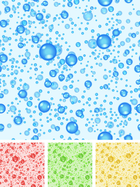 Seamless Water Bubbles Background - Vector, Image