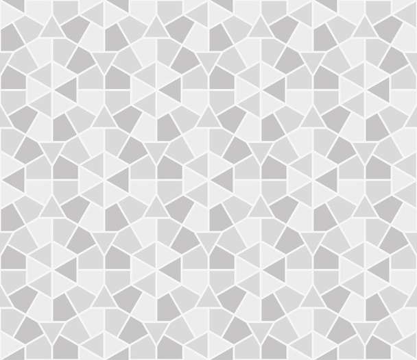 アラビア語の灰色の丸い花飾りシームレス パターン。モロッコ円ヴィンテージ背景。イラストとベクター - ベクター画像