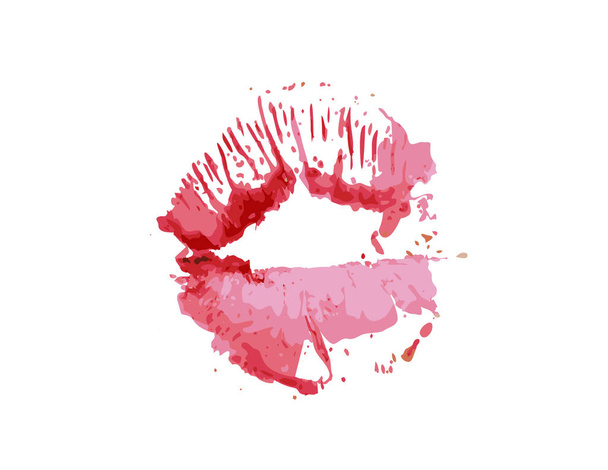 Lèvres embrasser décor isolé
 - Vecteur, image