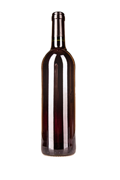a bottle of wine on a white background - Foto, Bild