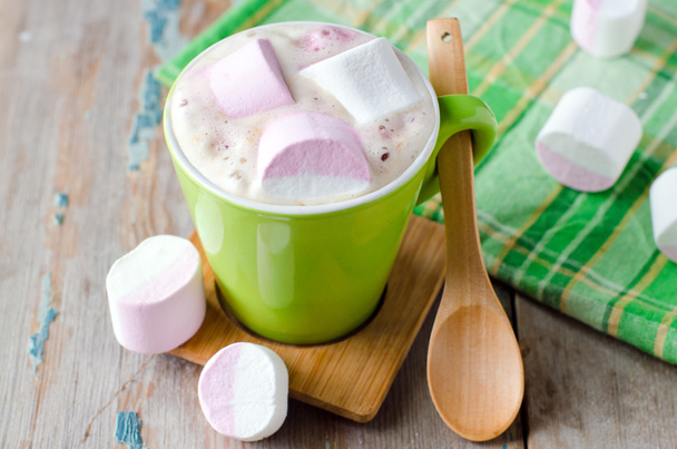 Coffee with marshmallow - Zdjęcie, obraz